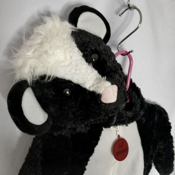 Lil Stinker Infant Skunk Costume The Humane Society Hood Bodysuit Baby  3-6 mo - Picture 6 of 7